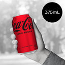 Coca-cola Zero Sugar Soft Drink Ib Cans 375 Ml