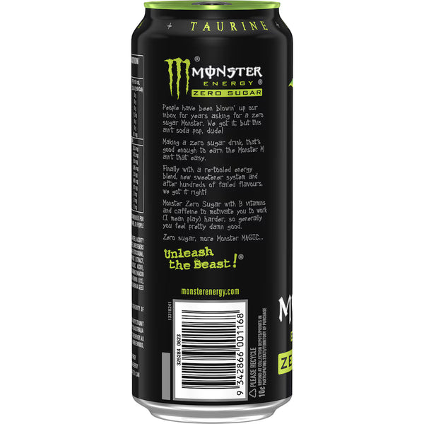 Monster Energy Original Zero Cans 500ml