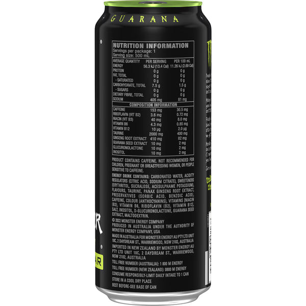 Monster Energy Original Zero Cans 500ml