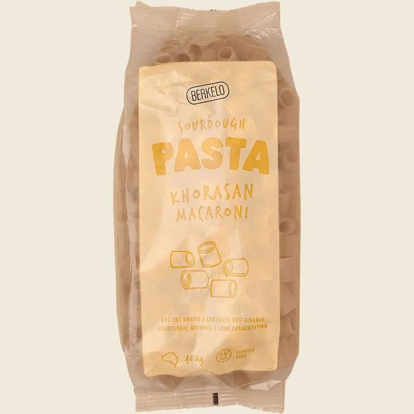 Berkelo Sourdough Pasta Khorasan Macaroni 400g