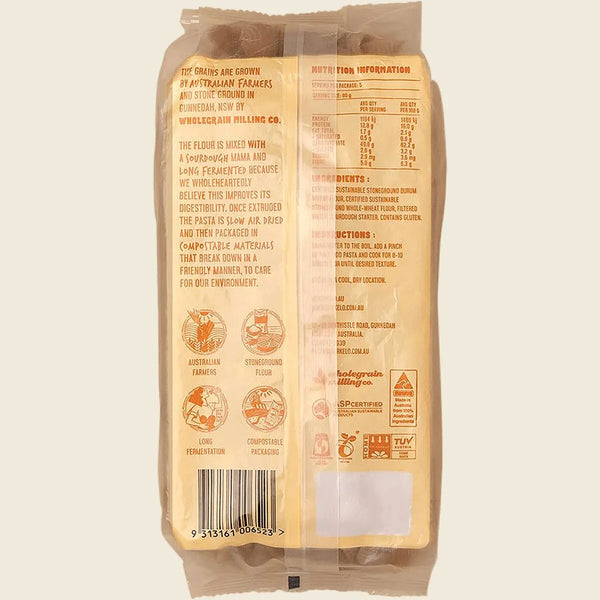 Berkelo Sourdough Pasta Wholewheat Shells 400g