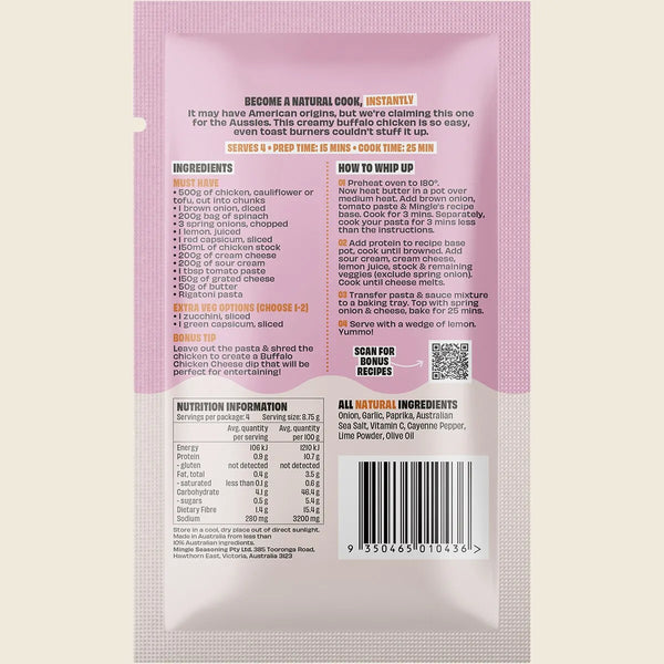 Mingle Buffalo Chicken Bake All Natural Recipe Base 35g
