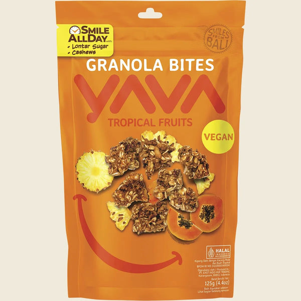 Yava Granola Bites Tropical Fruits 125g