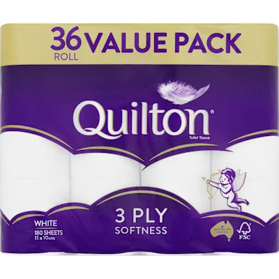 Quilton White 36 Pack Toilet Tissue