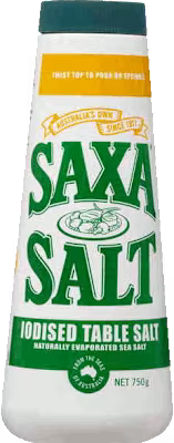 Saxa Salt Iodised Drum 750gr